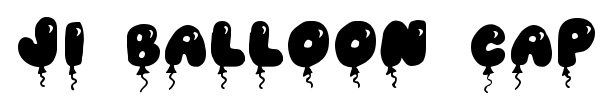 JI Balloon Caps font preview